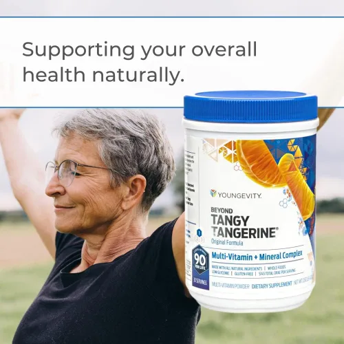 Miniatura 3 de Youngevity Beyond Tangy Tangerine - Fórmula original Complejo multivitamínico y mineral Hecho con alimentos naturales y enteros 5,745 ORAC