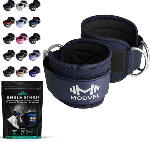 Miniatura 18 de Modvel Gym Ankle Strap for Cable Machines – Glute & Leg Kickback Ankle Straps for Gym Workouts – Adjustable, Padded Support for Strength Training