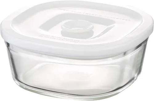 Miniatura 8 de iwaki C3248HHMPW Contenedor sellado de vidrio resistente al calor, blanco, tamaño LL, ancho 7.5 x profundidad 7.5 x alto 4.3 pulgadas