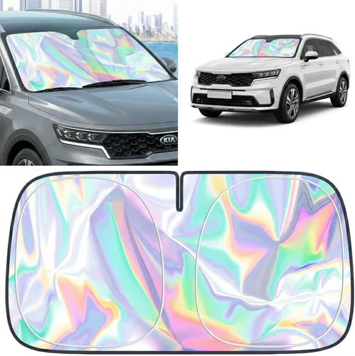 Miniatura 10 de Parasol para parabrisas Honda HR-V 2023-2025 – Cubierta plegable para parabrisas para accesorios HRV Protege el coche de los rayos solares