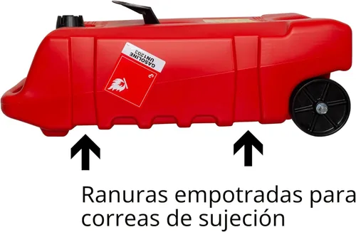 Miniatura 6 de Scepter Duramax Flo 'N Go Carrito de Gas de 14 Galones, Tanque de Combustible Portátil de 53 Litros y Bomba de Transferencia de Combustible con Rojo
