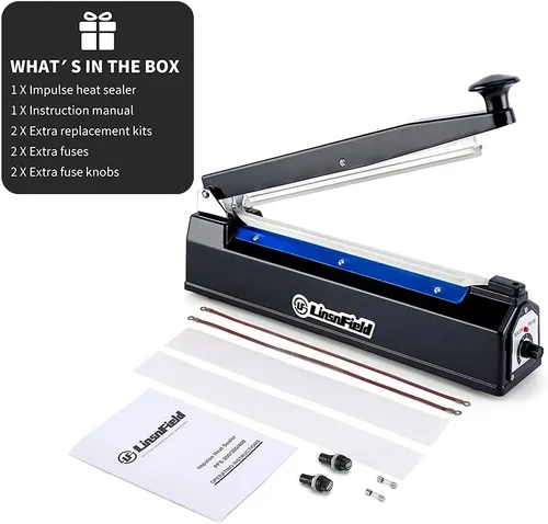 Miniatura 8 de Sealer Pro - 20 pulgadas - 0.197 in de ancho de sellado - Sellador térmico por impulso, más resistente para un sellado fuerte y seguro para Metallic
