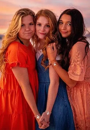 Miniatura 5 de PESOENTH Pulseras de mejor amiga para niñas de 234 a juego, pulseras de rompecabezas de corazón, amistad, mejor amiga, cumpleaños, regalos
