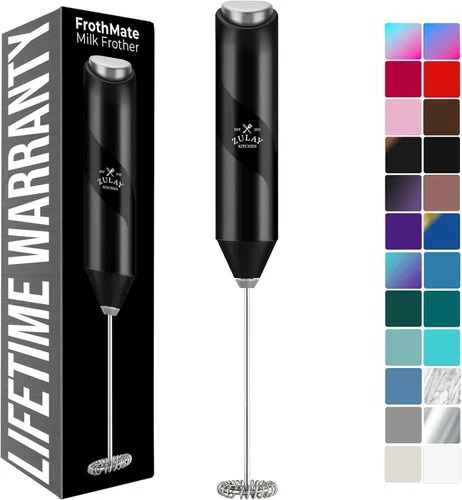 Miniatura 87 de Zulay Kitchen - Batidor eléctrico de mano para café, lattes, capuchinos, matcha y chocolate caliente, mezclador portátil para bebidas, accesorio