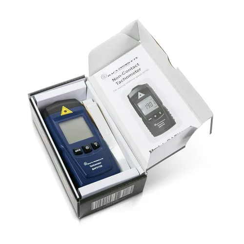 Miniatura 5 de BAFX Products Medidor de tacómetro de RPM digital sin contacto de luz infrarroja del PDA para medir velocidades rotatorias