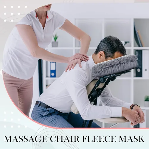 Miniatura 3 de Mixweer 2 fundas de almohada para reposacabezas de mesa de masaje de forro polar de 14.6 x 13 pulgadas, almohadilla de almohada para reposacabezas
