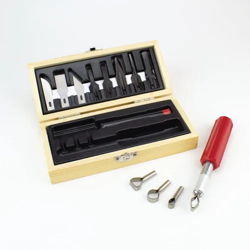 Miniatura 5 de Excelente equipo de cuchillo Hobby , madera (Woodworking Set madera (Wooden Chest))