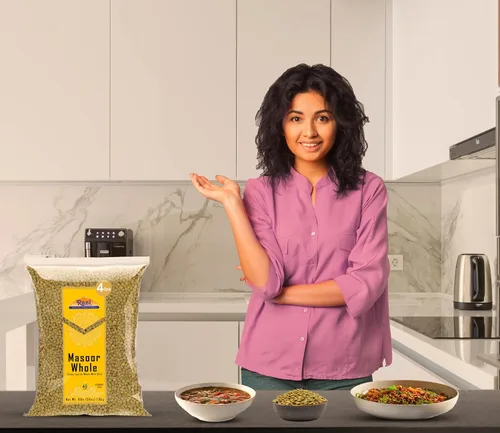 Miniatura 7 de Rani Masoor Enteras (Lentejas verdes enteras con piel) 64 onzas (4 libras) 4.0 lbs a granel ~ Todo natural Vegano Apto para gluten Sin OMG