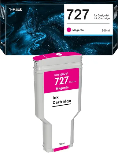 Miniatura 11 de HP 727 - Cartucho de tinta cian F9J76A 727XL compatible con impresoras DesignJet T920 T930 T1500 T1530 T2500 T2530 (paquete de 1, 10.8 fl oz)