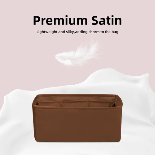 Miniatura 3 de DGAZ Organizador de bolso de seda para bolsa de muñeca Hermes Kelly, organizador de bolsas suave y sedoso, bolso de lujo y moldeador de bolsa