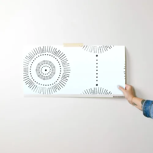Miniatura 7 de Muestra de papel tapiz extraíble – Boho Geométrico Acuarela Círculos Abstracto Neutral Personalizado pre-pegado Papel pintado por Spoonflower