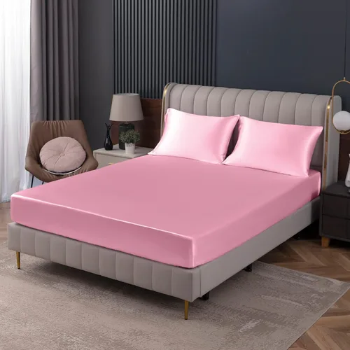 Miniatura 18 de Homiest Sábana Plana de Satén Blanco - Ropa de Cama de Colchón Full de Lujo y Ultra Suave