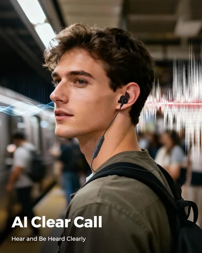 Miniatura 6 de Truefree Auriculares inalámbricos, HD-100 Bluetooth 6.0 Sport Earphones, Auriculares inalámbricos magnéticos, Audio espacial del controlador