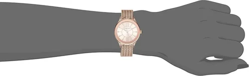 Miniatura 4 de Anne Klein Reloj de pulsera de malla acentuada con cristal prémium para mujer