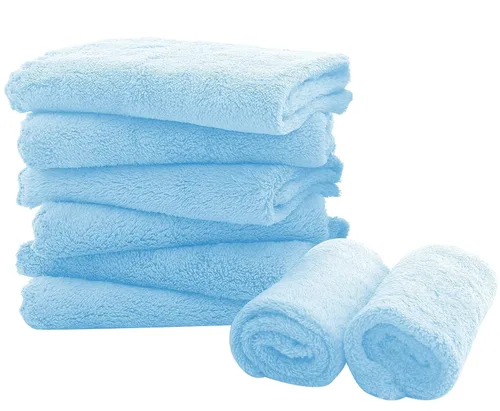 Miniatura 8 de Paquete de 8 pañitos grandes para bebés, de 20 por 10 pulgadas, son ultra absorbentes, se pueden lavar a mano, ideales para recién nacidos, toalla