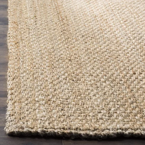 Miniatura 4 de SAFAVIEH Alfombra de Área 9x12 pies - Colección de Fibra Natural - Grande - Marrón Natural, Yute Hecho a Mano, Diseño de Tejido de Canasta (NF401A)