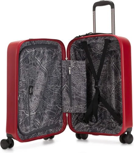Miniatura 3 de Kipling Curiosity Small 4 Wheeled Rolling Luggage Lively Red