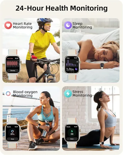 Miniatura 5 de Parsonver Reloj inteligente, Alexa Bulit-in, GPS, llamadas Bluetooth, rastreador de actividad impermeable de 30M, paquete de 2