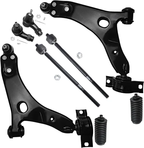 Miniatura 399 de Detroit Axle - Kit de brazos de control de extremo delantero de 8 piezas para Dodge Dakota 00-04, Durango 00-03, 4 brazos de control superior e