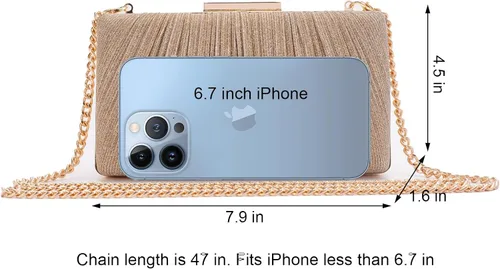 Miniatura 29 de Bolso de noche – Monederos pequeños para mujeres, bodas y fiestas, bolsa de noche formal para mujer