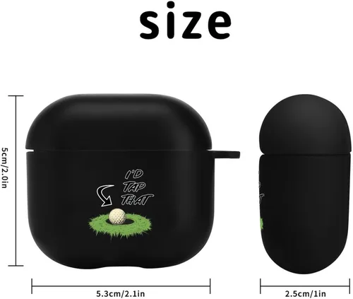 Miniatura 2 de I'd Tap That Golf Simple - Funda protectora compatible con AirPods 4, cuerpo completo, a prueba de golpes