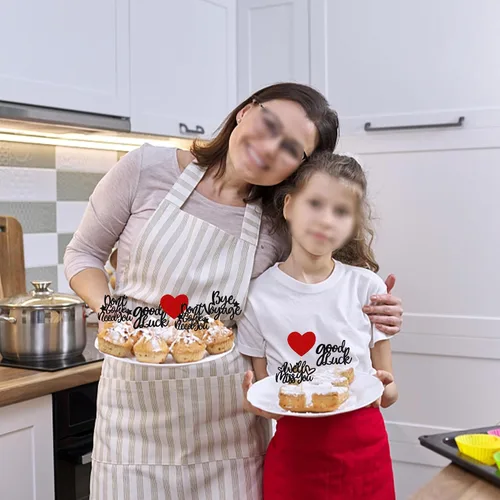Miniatura 6 de 30 piezas de adornos para cupcakes con purpurina «We Will Miss You» Don't Go We Need You Bye Voyage Good Luck Heart Cupcake Picks para despedida