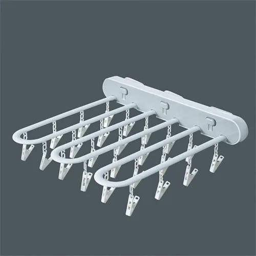 Miniatura 7 de Folding Multifunctional Clothes Rack Wardrobe Storage Rack Space Saving Clothes Rack(D)