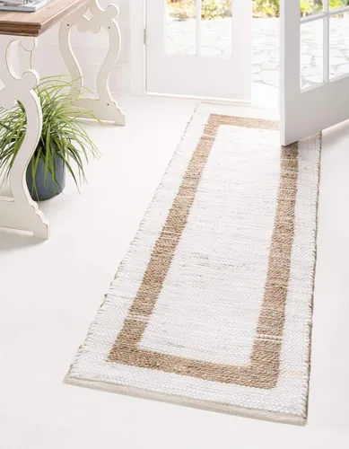 Miniatura 16 de Unique Loom Chindi Jute Collection - Alfombra rectangular (2' x 3' 1", rectangular, azul marino/natural)