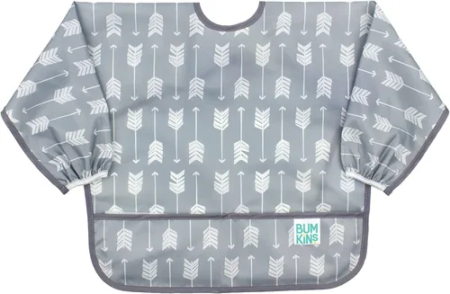 Miniatura 15 de Bumkins Sleeved Bib for Girl or Boy, Baby and Toddler for 6-24 Mos E1 Llama