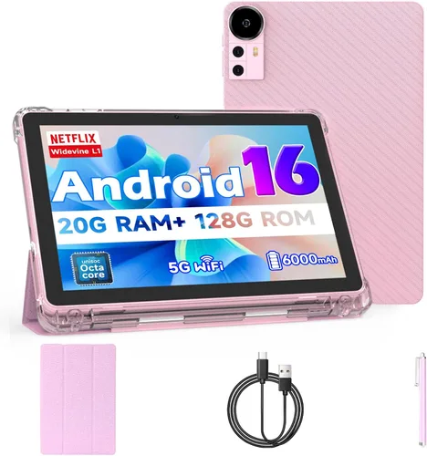 Miniatura 9 de Tableta Android 15 de 10 pulgadas, tabletas de 20 GB RAM 128 GB ROM 2 TB expandible, tableta PC con procesador Quad-Core de 2.0 Ghz con estuche