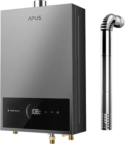 Miniatura 8 de APUS Calentador de agua sin tanque de gas natural, hasta 4.42 GPM, calentador de agua sin tanque para interiores, 95,000 BTU bajo demanda