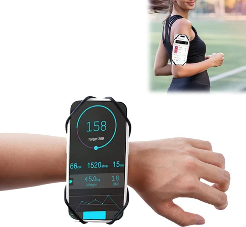 Soporte de teléfono para correr, rotación de 360° y brazalete deportivo desmontable, banda de brazo para correr, se adapta a teléfonos de 4 a 6.5