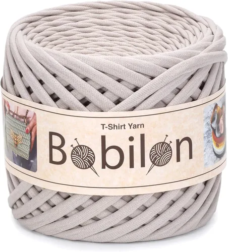Miniatura 37 de Hilo de Camiseta de Algodón 7-9 mm (0.276-0.354 in) para Ganchillo, Tejido, Macramé, Manualidades DIY – Jersey Soft Ribbon, Fettuccini Zpagetti