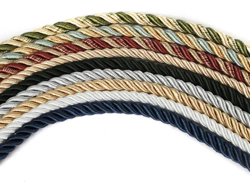 Miniatura 5 de BEL AVENIR Cuerda trenzada de 0.236 in y 16 yardas, cuerda decorativa de nailon hecha a mano para costura, manualidades, tapicería, decoración