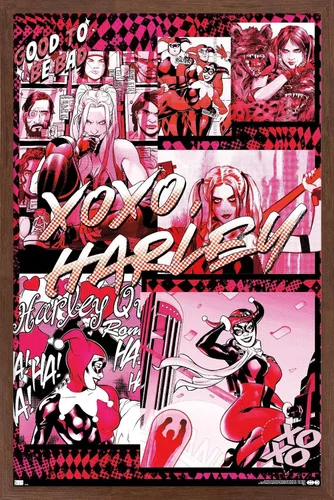 Miniatura 10 de Trends International DC Comics - Póster de pared de Harley Quinn, Good To Be Bad, 14.725 x 22.375 pulgadas, versión enmarcada plateada Versión