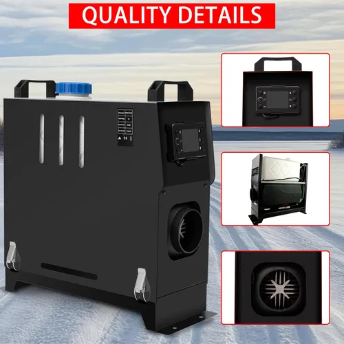 Miniatura 6 de Calentador de estacionamiento diésel de 12 V 8000 W, calentador de aire diésel de 8KW, calentador diésel, control remoto con interruptor LCD