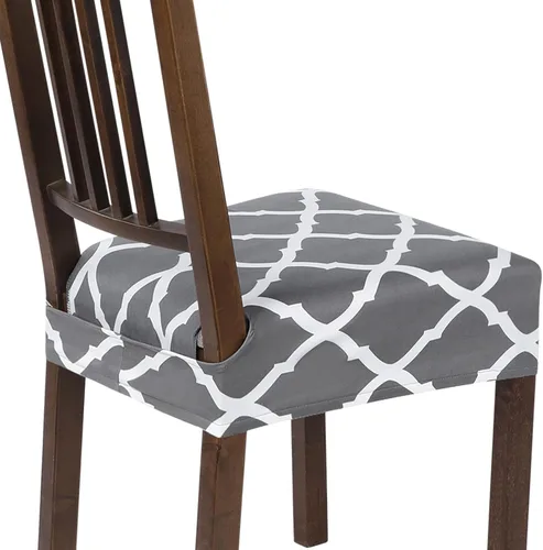 Miniatura 73 de SearchI Juego de 6 Fundas de Asiento para Sillas de Comedor Elásticas, Fundas de Asiento Suave Extraíbles y Lavables para Sillas de Comedor, Flor