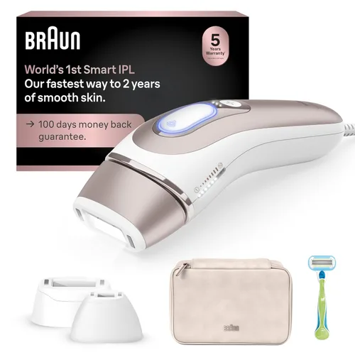 Braun Smart IPL, Skin i·Expert Pro 7, el mejor dispositivo de depilación de VOGUE, depilación IPL para mujeres y hombres, reducción permanente de