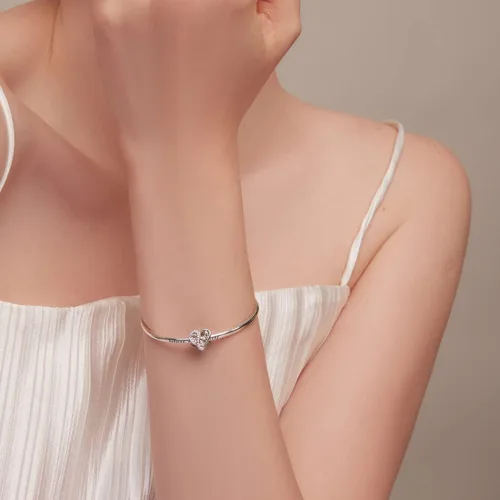 Miniatura 2 de VOROCO Sterling Silver Mom Charm Birthstone for Bracelets and Necklacesfront and back Consistent Infinity charms Heart for Mothers Birthday