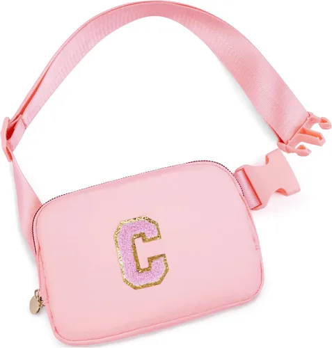 Miniatura 143 de Bolsa de cinturón para niñas y mujeres, bolsas cruzadas, riñonera, riñonera personalizada, Negro, Small