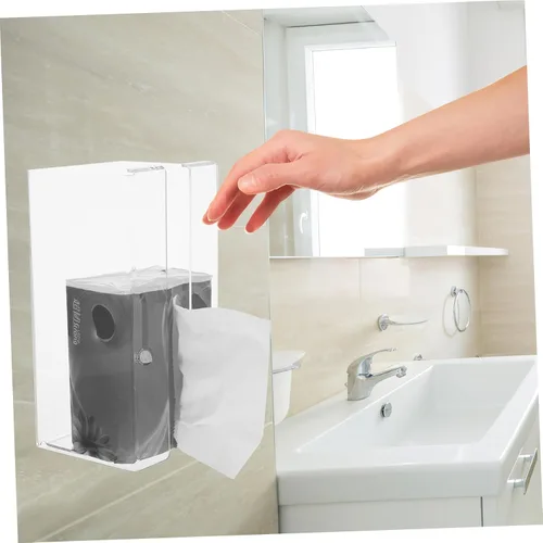 Miniatura 8 de Servilletero de baño, soporte de papel higiénico montado en la pared, dispensador de toallas de papel, soporte de pared para papel higiénico