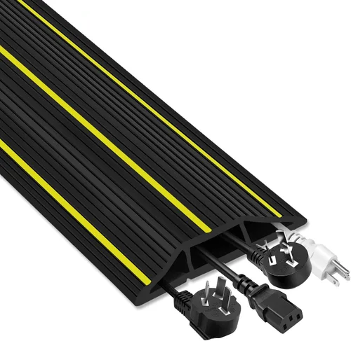 Cubierta de cable de suelo, cubierta de cable de extensión de 10 pies para cables de suelo de 3 canales, protector de cable de suelo para el hogar,