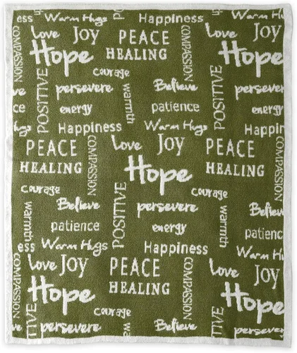 Miniatura 10 de Manta Get Well de 50 x 60 pulgadas, manta ultra suave y cómoda con palabras inspiradoras, mantas curativas para hombres, abrazos cálidos, regalo