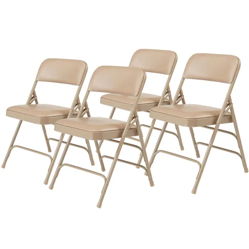 National Public Seating - Sillas plegables portátiles acolchadas de alta calidad, serie 1300, tapizadas, sillas plegables resistentes para uso en
