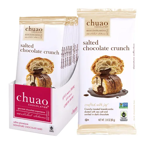 Miniatura 7 de Chuao Chocolatier Oh My S'mores Barras de chocolate con leche, chocolate gourmet artesano europeo sin conservantes, para cestas de regalo, Navidad