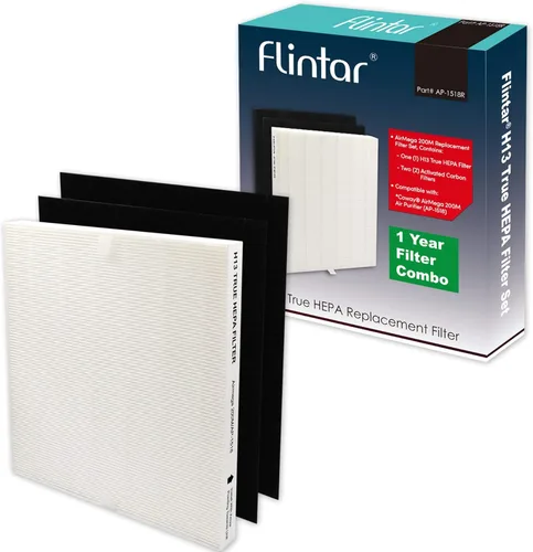 Filtro de aire de repuesto, compatible con purificador de aire Coway AP-1512HH y Airmega 200M, filtro principal de grado H13 y (2) filtros de carbón