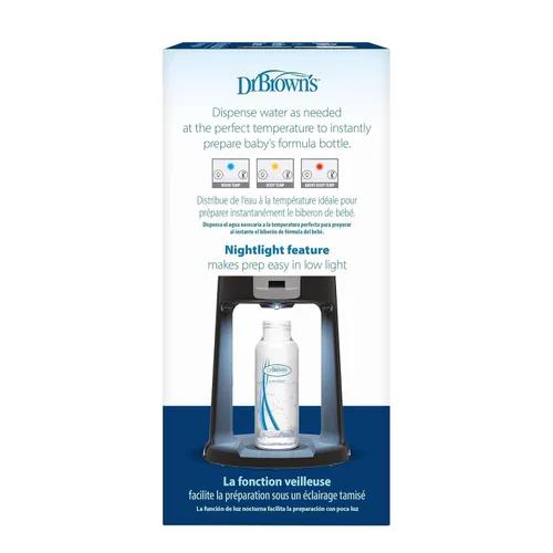 Miniatura 16 de Dr. Brown's Insta-Prep Dispensador de agua tibia con jarra de mezcla de fórmula para bebés, 36 onzas, color negro