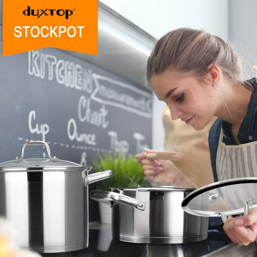 Miniatura 7 de Duxtop, juego de utensilios de cocina de acero inoxidable de inducción lista, con tecnología de unión por impacto., Acero inoxidable