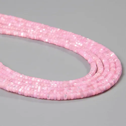 Miniatura 12 de Los granos naturales del espaciador del tubo del grano de Shell de agua dulce teñidos madre de perlas flojas para la fabricación de la joyería, 1