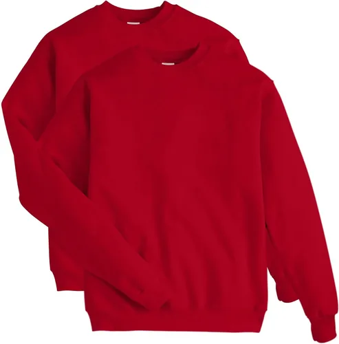 Miniatura 33 de Hanes EcoSmart - Sudadera de forro polar con cuello redondo para hombre, disponible en tallas grandes y altas, paquete de 1 o 2
